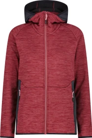 CMP Fleece Grid Tech Hoodie Jacke peony melange (Damen)