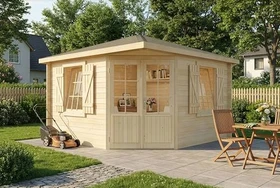 Alpholz Gartenhaus Monica Royal 375x375cm natur