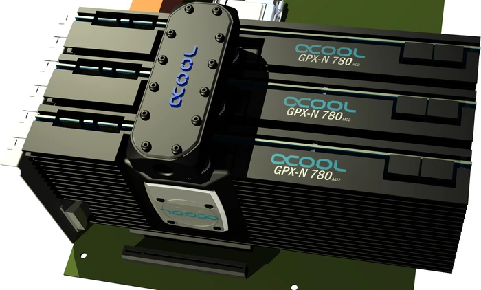 Alphacool GPX SLI Connector Dual asymetric - 4-Slot, Acetal