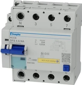 Doepke Fehlerstromschutzschalter DFS 4 025-4/0,03-A NA