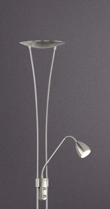 Trio Serie 4264 Deckenfluter nickel matt