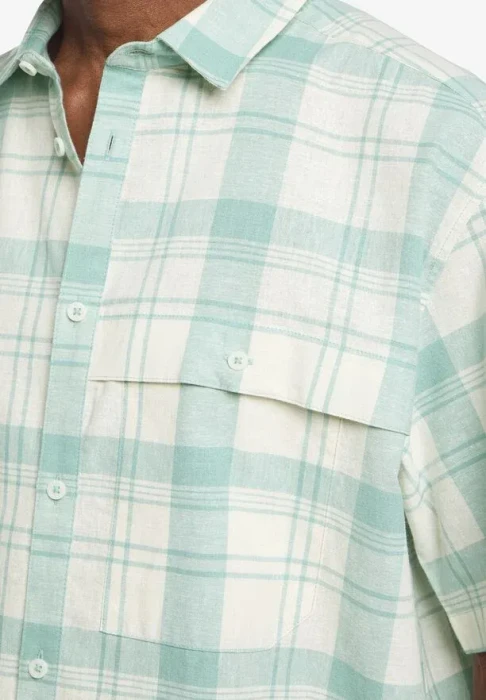 Jack Wolfskin Great Plains Hemd kurzarm check/soft jade (Herren)