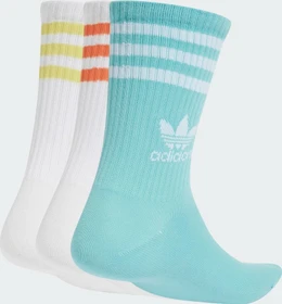adidas Mid Cut Crew Socken white/easy mint, 3 Paare