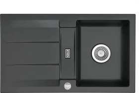systemceram Genea 87 Einbau Becken reversibel mit Ablauffernbedienung schiefer