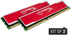 Kingston FURY blu. red XMP UDIMM 8GB Kit, DDR3-1600, CL9-9-9-27, 2R
