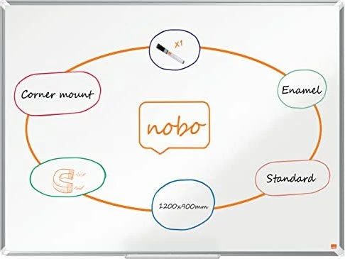 Nobo Whiteboard Premium Plus, weiß, 90x120cm