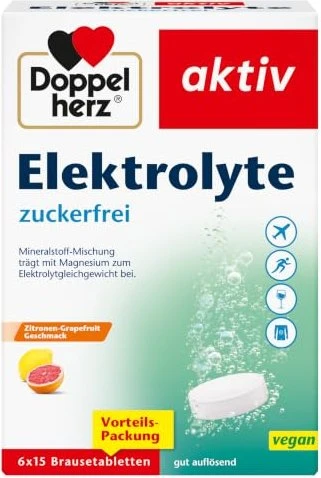 Doppelherz aktiv Elektrolyte zuckerfrei Brausetabletten, 90 Stück