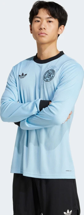 adidas Deutschland Anniversary Trikot langarm clear blue/black (Herren)
