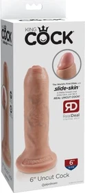 Pipedream King Cock 6" Uncut Cock flesh