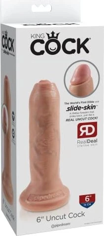 Pipedream King Cock 6" Uncut Cock flesh