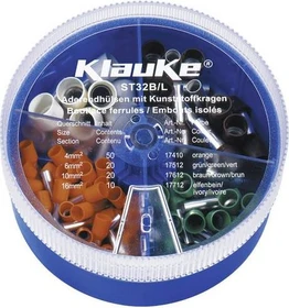 Klauke ST 32 B Streudose mit isol. Aderendhülsen 4-16 mm², DIN 46228 Teil 4, Farbcode 2
