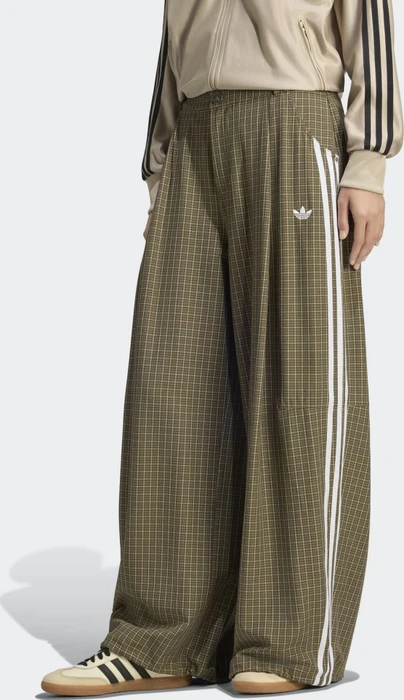 adidas Checks Hose lang olive strata/wonder beige/aurora coffee (Damen)
