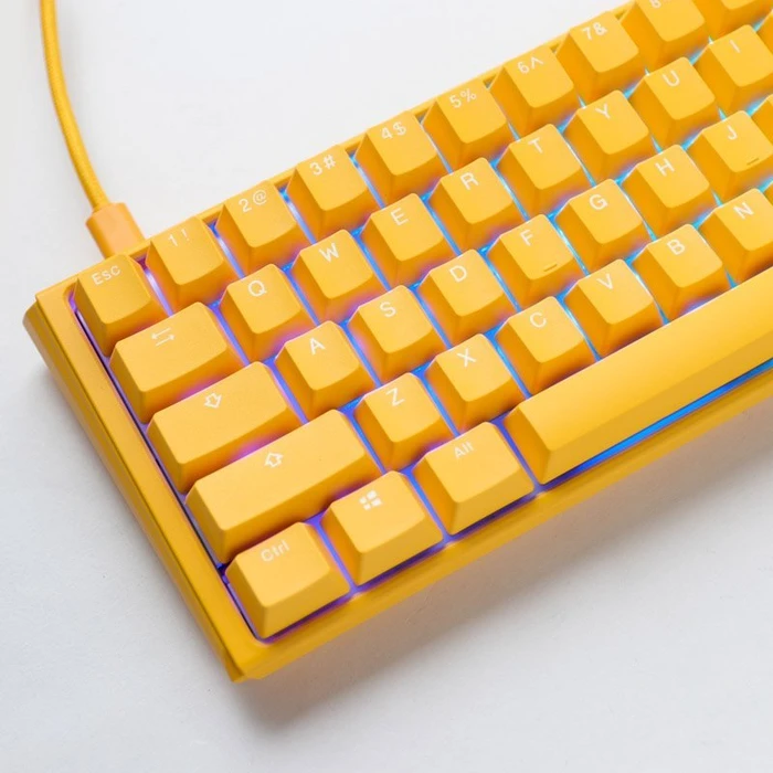 Ducky One 3 Yellow SF PBT, LEDs RGB, MX RGB BLUE, USB, DE