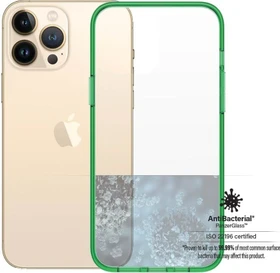 PanzerGlass Clear Case Color AntiBacterial für Apple iPhone 13 Pro Max Lime Limited Edition