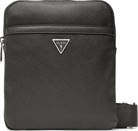 Guess Certosa Saffiano Smart Umhängetasche schwarz