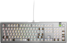 Glorious GMMK 3 Pro, Barebone Tastatur, Full Size 100%, silber, ANSI