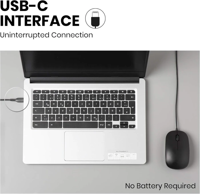 Perixx PERIMICE-201C schwarz, USB-C