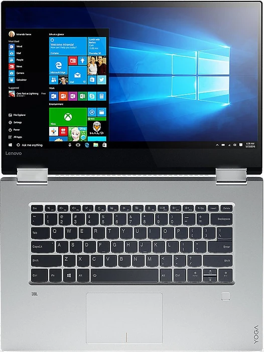 Lenovo Yoga 720-15IKB, Platinum Silver, Core i7-7700HQ, 8GB RAM, 512GB SSD, GeForce GTX 1050, DE