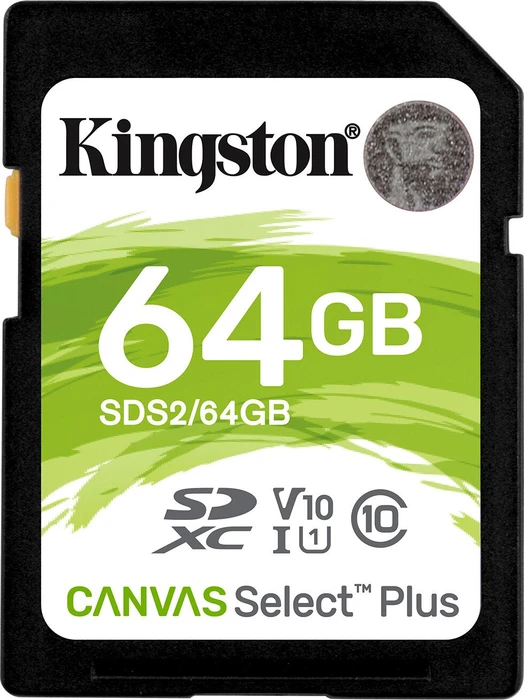 Kingston Canvas Select Plus R100 64GB, UHS-I U1, Class 10