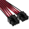 Corsair PSU Cable Type 4 - 600W PCIe 5.0 12VHPWR, 2x 8-Pin PCIe Stecker auf 16-Pin PCIe 5.0 12VHPWR Stecker, Adapterkabel, Premium Individually Sleeved, rot/schwarz, 65cm Vorschaubild