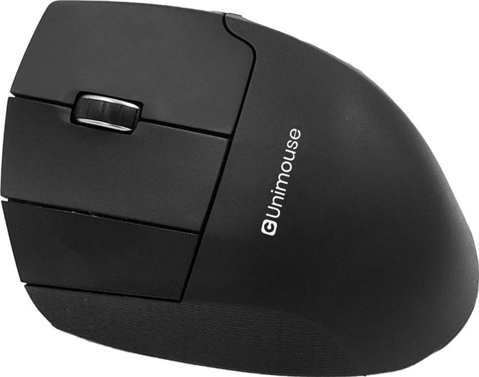 Contour Design UniMouse kabellose Vertikale Maus, schwarz matt, Linkshänder, USB/Bluetooth