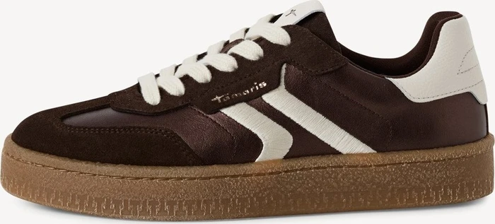 Tamaris Ledersneaker Low brown metallic (Damen)