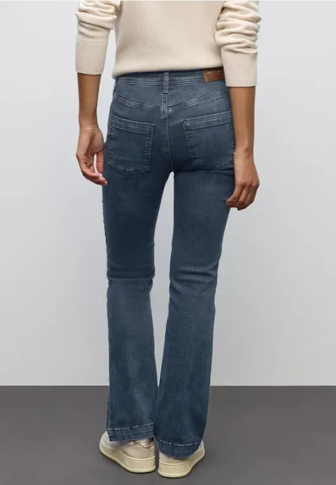 Street One Bootcut Jeans blue black/random washed (Damen)