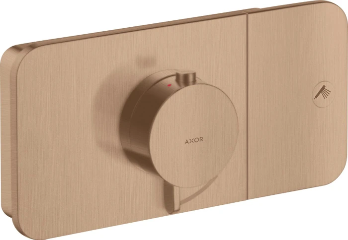 Hansgrohe Axor One Thermostat mit 1 Ventilen brushed red gold