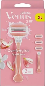 Gillette Venus ComfortGlide Spa Breeze Rasierer + 3 Wechselklingen