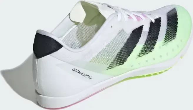 adidas Adizero Distancestar Spike cloud white/core black/green spark