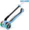 Globber Go Up Foldable Lights Kickboard pale blue/black Vorschaubild