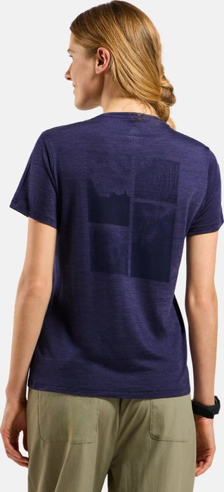 Odlo x POW Collective Voices Merinomix T-Shirt kurzarm afterparty melange (Damen)