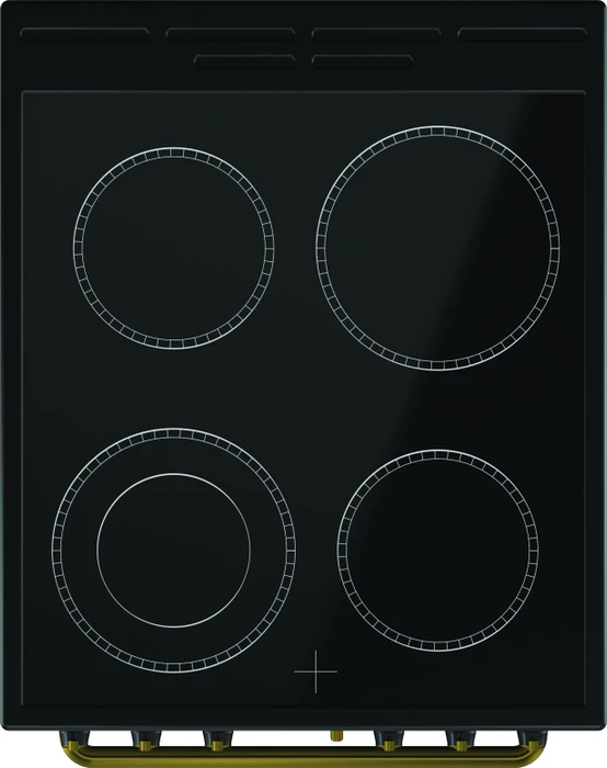 Gorenje EC52CLB Elektroherd mit Glaskeramik-Kochfeld