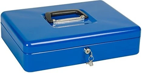 ProfiOffice OfficeForce Geldkassette, blau, Schlüsselschloss