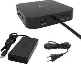 i-tec Dual DP Docking Station, inkl. 100W Netztei, USB-C 3.1 [Stecker] (C31TRI4KDPDPRO100)