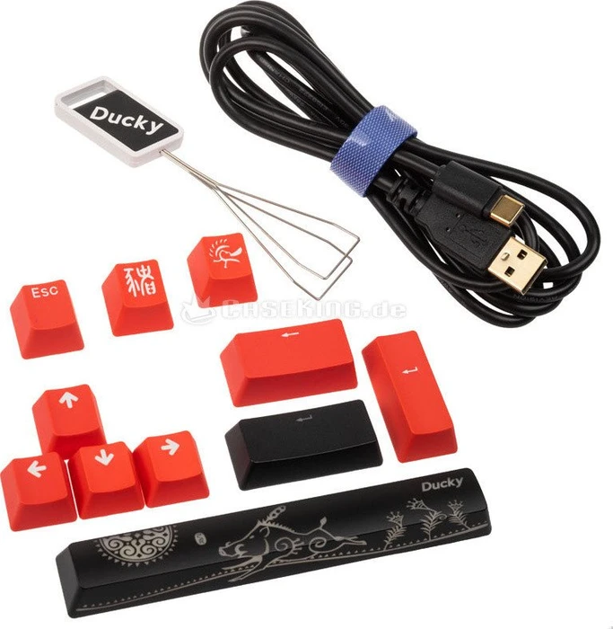 Ducky One 2 Mini RGB PBT, LEDs RGB, schwarz, MX RGB BROWN, USB, US