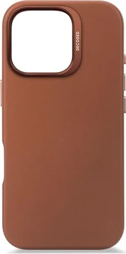 Decoded Leather Back Cover für Apple iPhone 16 Pro Tan Brown