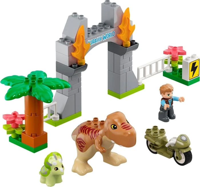 LEGO DUPLO - Ausbruch des T-Rex und Triceratops