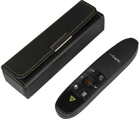 StarTech Wireless Presentation Remote with Red LaserPointer, schwarz, USB-A