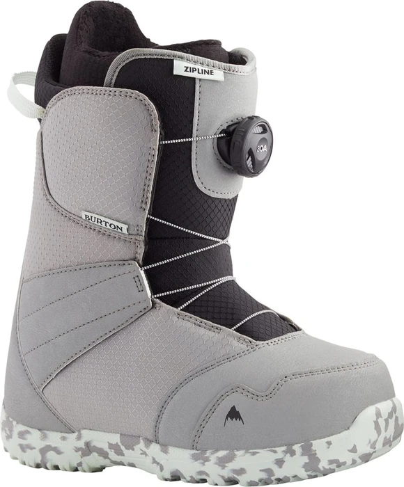 Burton Zipline BOA Softboot gray/neo mint (Junior) (Modell 2022/2023)