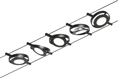 Paulmann CorDuo RoundMac Seilsystem LED 4.5W schwarz