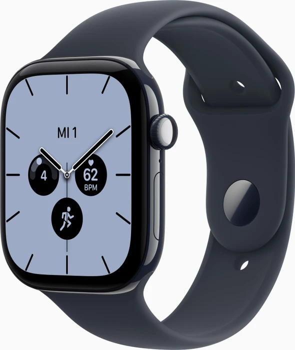 Apple Watch Series 12 (GPS + Cellular) 46mm Keramik nachtblau mit Sportarmband M/L navyblau