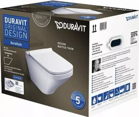 Duravit DuraStyle Wand-WC-Set inkl. WC-Sitz mit Absenkautomatik, weiß