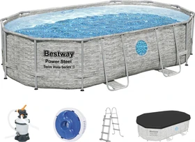 Bestway Power Steel Vista Frame Pool Set oval 488x305x107cm