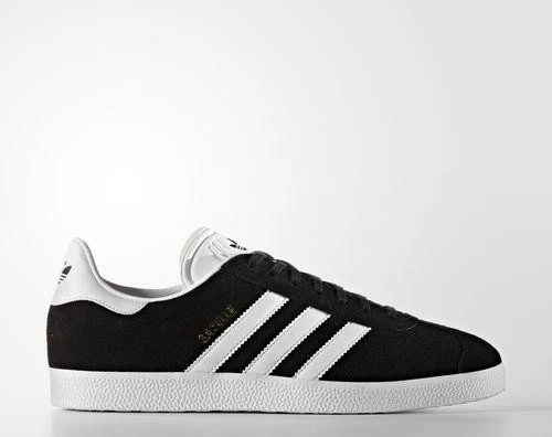 adidas Gazelle core black/white/gold met (Herren)