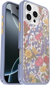 Otterbox Symmetry mit MagSafe für Apple iPhone 16 Pro Max Floral Purple