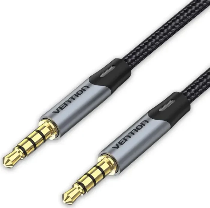 Vention 3.5mm Klinke Kabel, schwarz/grau, 0.5m