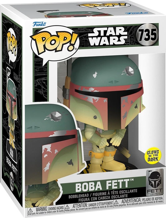 FunKo Pop! - Star Wars - Boba Fett with Rifle (Glow)