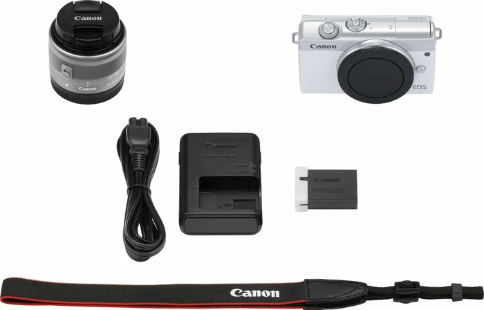 Canon EOS M200 weiß mit Objektiv EF-M 15-45mm 3.5-6.3 IS STM