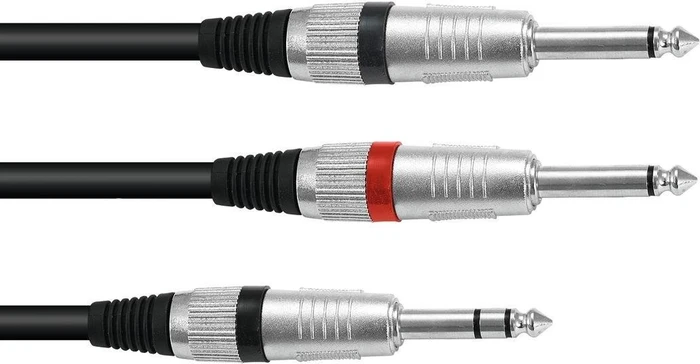 Omnitronic Adapterkabel Klinke/2x Klinke 3.0m